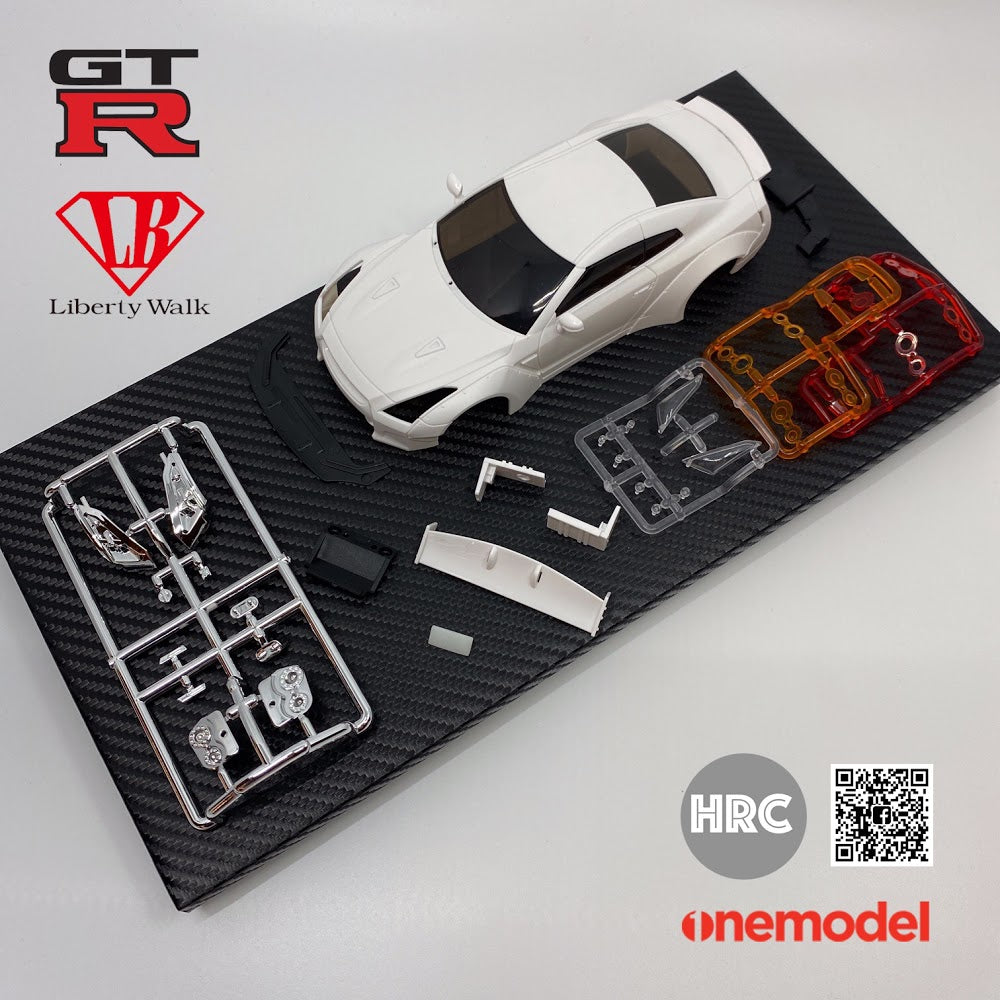 本格派ま！ R35 GT-R Works Liberty NISSAN White Drift Small – Set Body ホビーラジコン