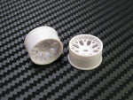 PN Racing Mini-Z 4WD Machine Cut BBS White Wheel (Narrow/ Wide, Offset 0-3)
