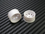 PN Racing Mini-Z 4WD Machine Cut BBS White Wheel (Narrow/ Wide, Offset 0-3)