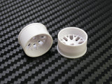 PN Racing Mini-Z 4WD Machine Cut BBS White Wheel (Narrow/ Wide, Offset 0-3)