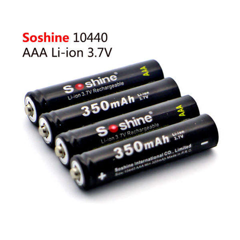 Soshine Battery 10440 AAA Li-ion 3.7V