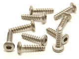 PN Racing M2 Button Head Titanium Screw (10pcs) (Various Lengths & Types)