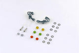 MPOWER Alu-alloy Front Upper Arm Set Ver.2 (Choose Red/ Cyan or Gun Metal) MAP001V2