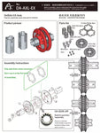 Drift Art2 Step-less adjustable metal solid axle DA-AXL-EX